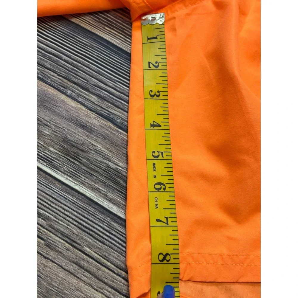 Nike Swim Trunks Mens Large Neon Orange Mesh Lined Board Shorts NESSC472